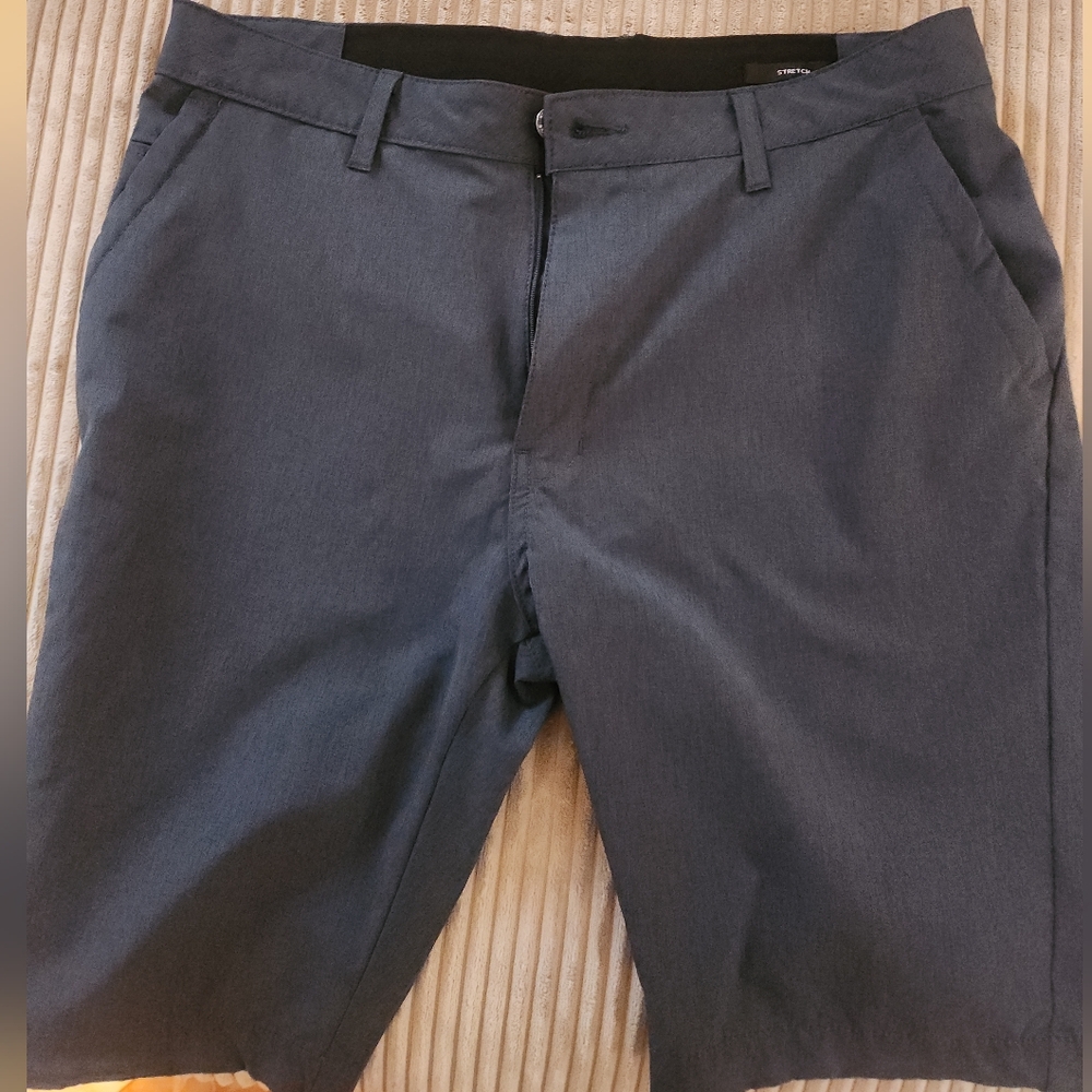 Kenneth Cole New York Blue Flat Front Shorts